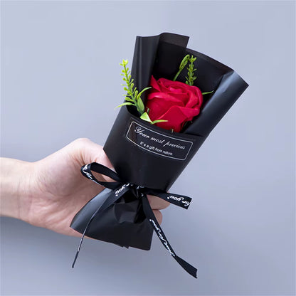 Mini Rose Soap Flower Bouquet Home Wedding Decorations Artificial Flowers Valentine'S Day Birthday Thanksgiving Festival Gift