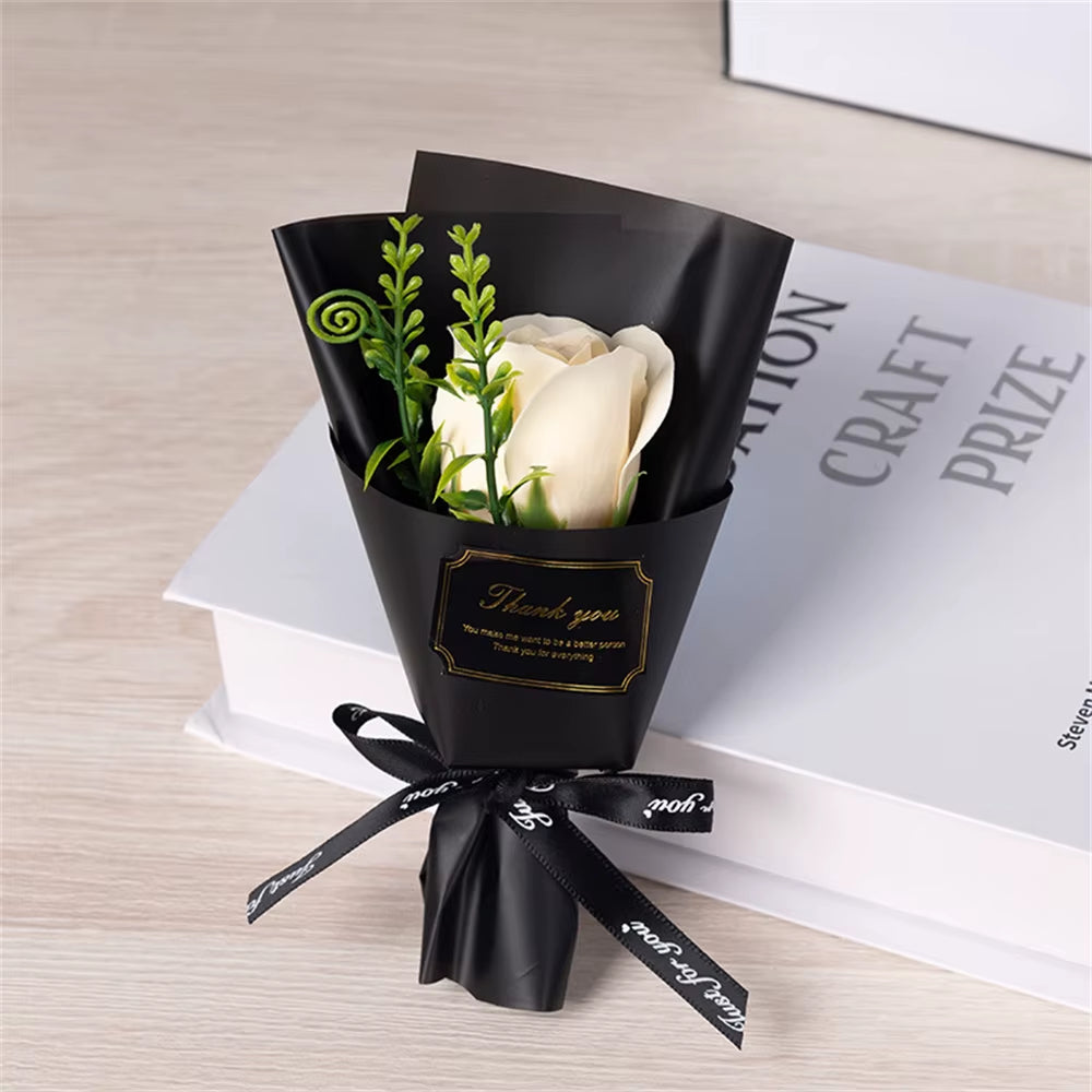 Mini Rose Soap Flower Bouquet Home Wedding Decorations Artificial Flowers Valentine'S Day Birthday Thanksgiving Festival Gift